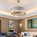 Legance Crystal Stainless Steel Chandelier, Chrome - DWHOME
