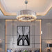 Legance Crystal Stainless Steel Chandelier, Chrome - DWHOME