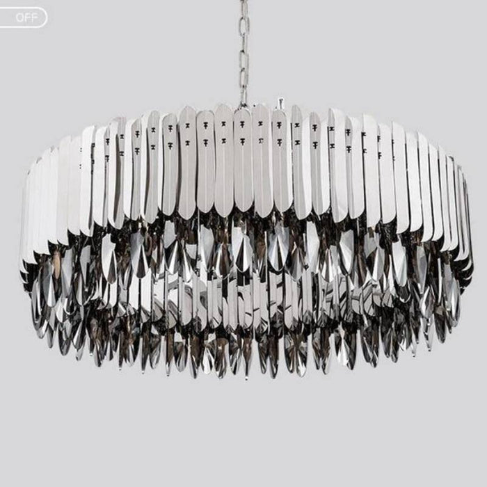 Legance Crystal Stainless Steel Chandelier, Chrome - DWHOME