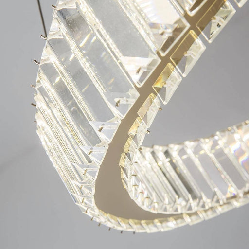 Roma 2-Ring Crystal Chandelier-DWHOME