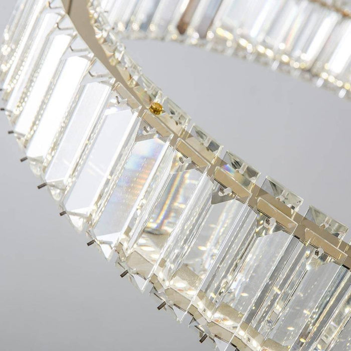 Roma 2-Ring Crystal Chandelier - DWHOME