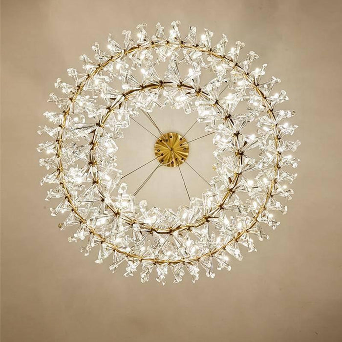 Mira Double Ring Crystal Chandelier - DWHOME