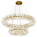 Mira Double Ring Crystal Chandelier - DWHOME