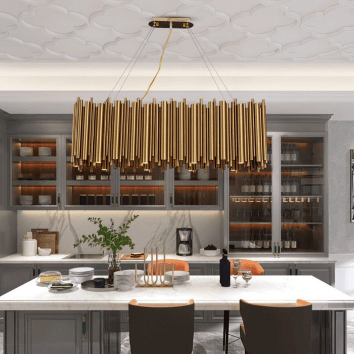 Vigo Dining Room Chandelier, Gold - DWHOME