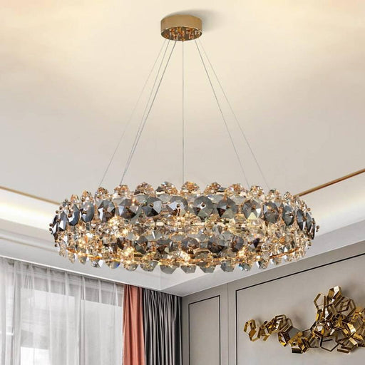 Monte Crystal Wheel Chandelier-DWHOME