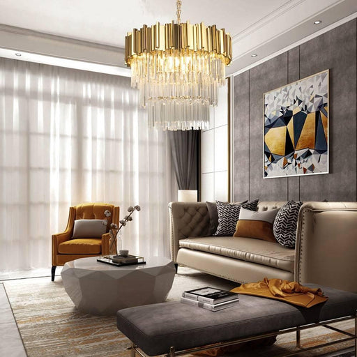 Gio 4-Tier Crystal Chandelier-DWHOME