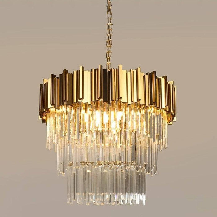 Gio 4-Tier Crystal Chandelier-DWHOME