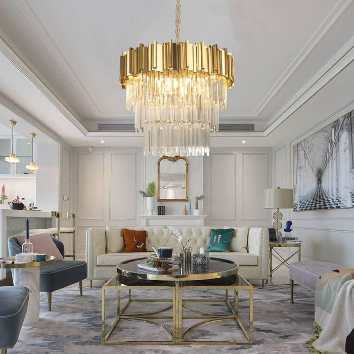 Gio 4-Tier Crystal Chandelier-DWHOME