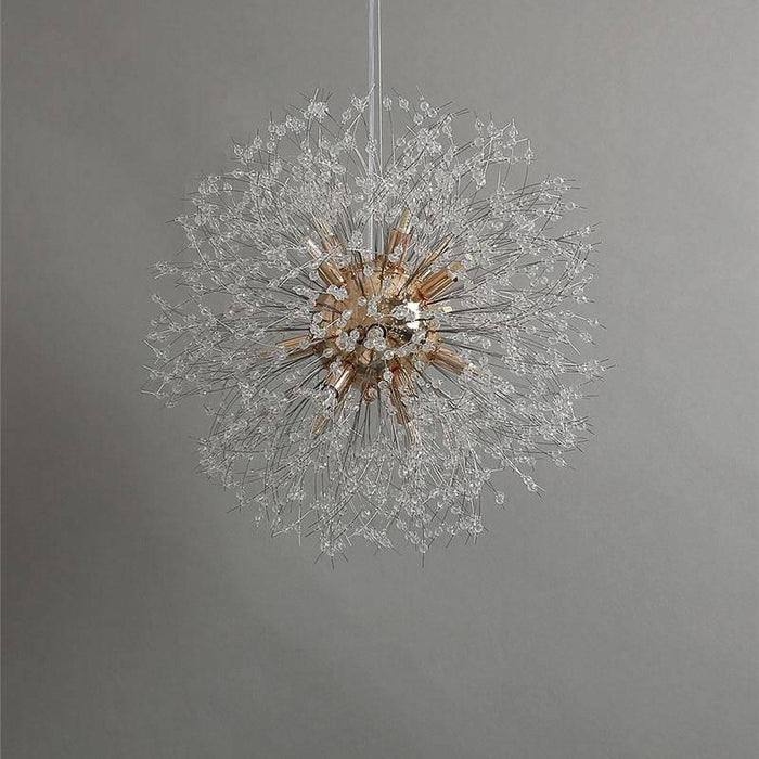 24" Crystal Dandelion Sphere Ceiling Light - DWHOME