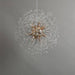 24" Crystal Dandelion Sphere Ceiling Light - DWHOME