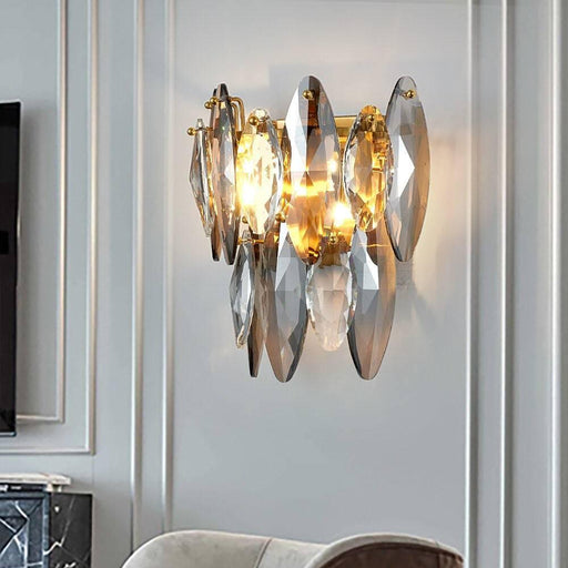 Lazzo Crystal Wall Sconce-DWHOME