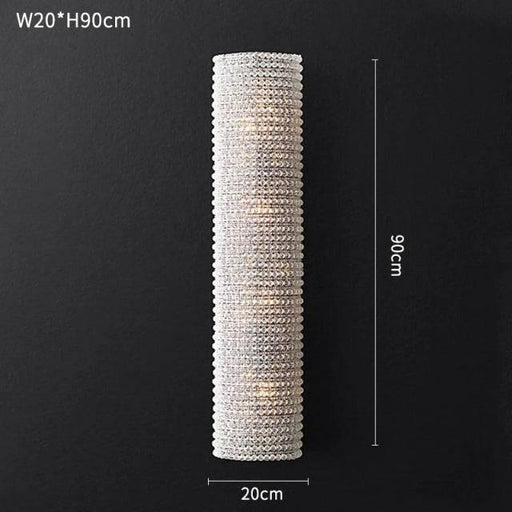 Bergamo Crystal Wall Sconce-DWHOME