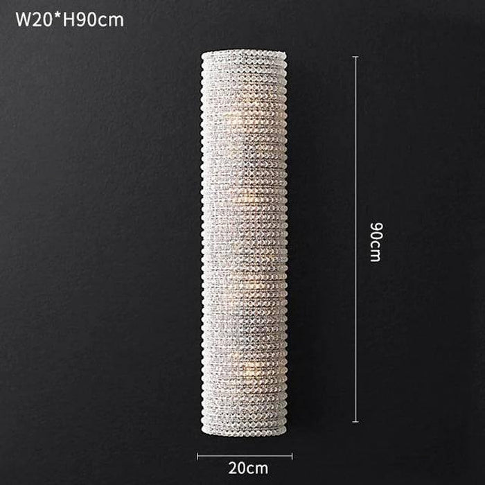 Bergamo Crystal Wall Sconce-DWHOME