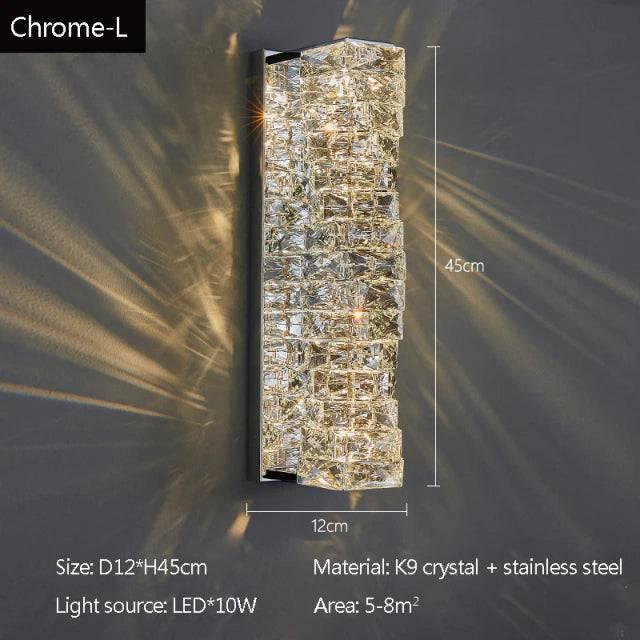 Bacci Crystal Wall Sconces - DWHOME