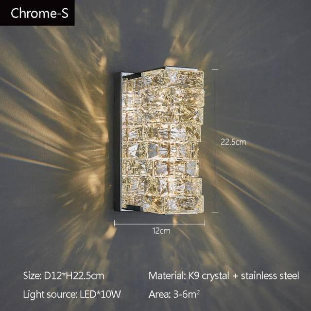 Bacci Crystal Wall Sconces - DWHOME