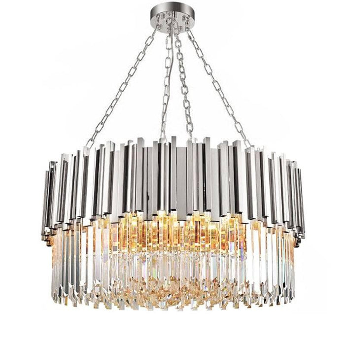 Gio Stainless Steel & Crystal Modern Chandelier - DWHOME