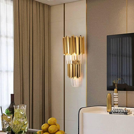 Gio 24" Crystal Wall Sconce-DWHOME