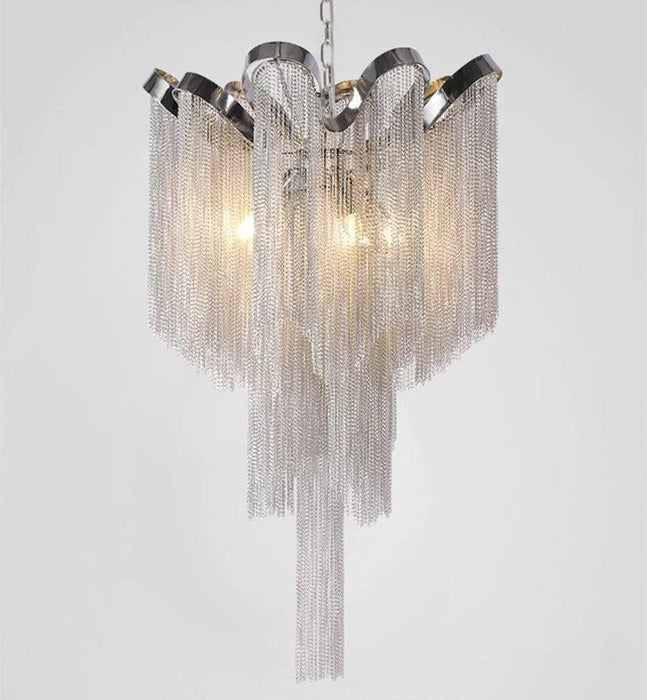 Cadena Chain Tassel Ceiling Light Fixture - DWHOME