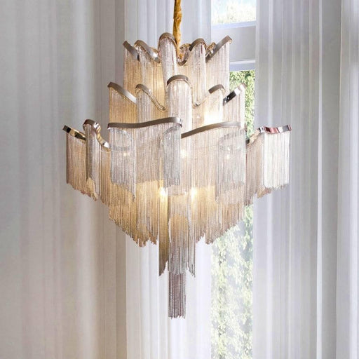 Cadena French Empire Staircase Chandelier-DWHOME