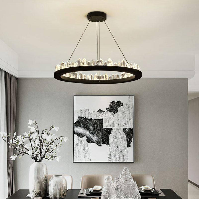 Villa Crystal Wheel Chandelier-DWHOME