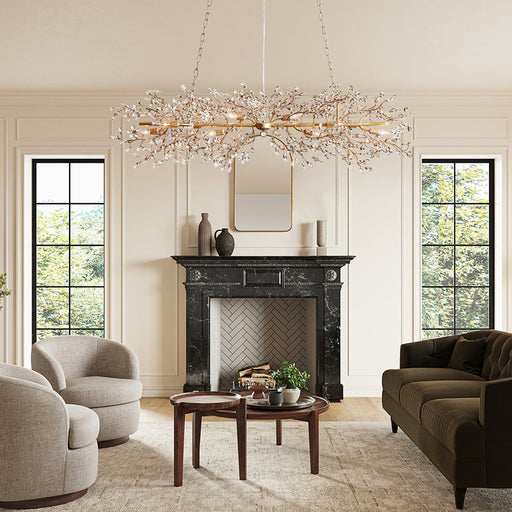Fiore Linear Chandelier 43''51''68''-DWHOME