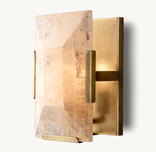 Villano Calcite Crystal Wall Sconce-DWHOME