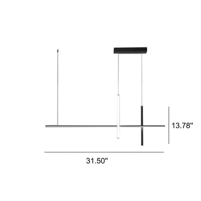 Modern Minimalist Long Line LED Chandelier - DWHOME