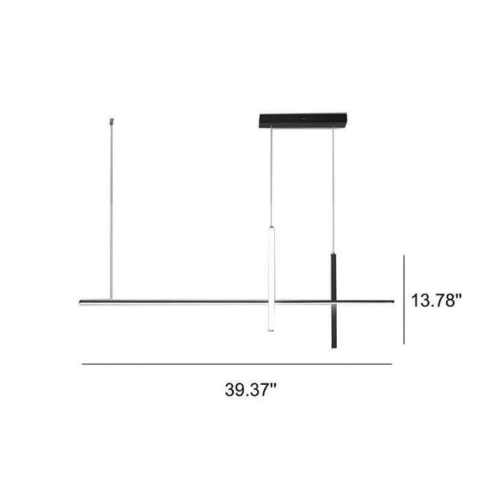 Modern Minimalist Long Line LED Chandelier - DWHOME