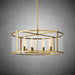 Baker Glass Lantern Modern Round Chandelier 33"44"55"-DWHOME