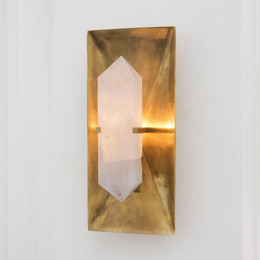 Natural Marble & Copper Wall Sconce-DWHOME
