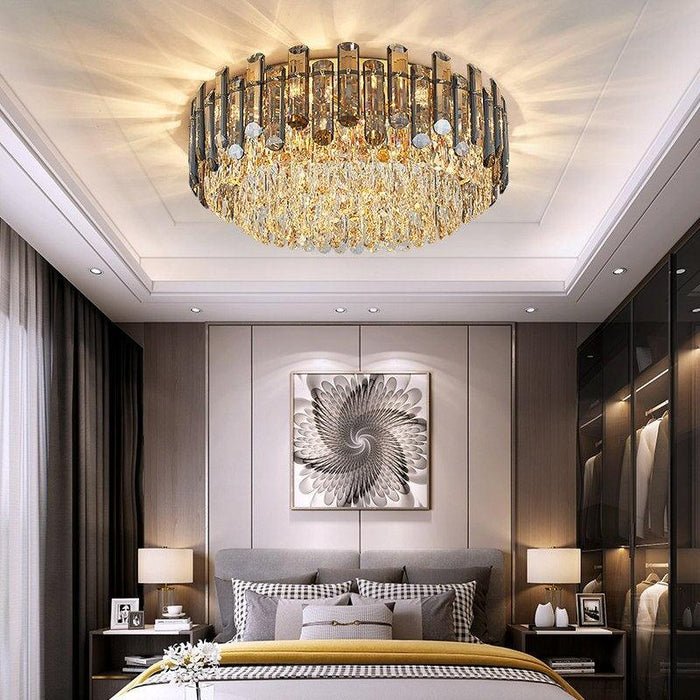 Venice Flush Mount Crystal Chandelier - DWHOME