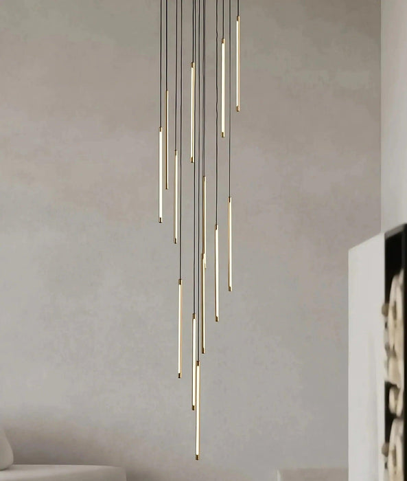 Grande Brass Entryway Pendant Light Fixture - DWHOME