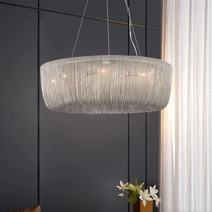 Cadena Chain Tassel Modern Chandelier-DWHOME