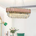 Gio 39" Rose Gold Dining Room Chandelier - DWHOME