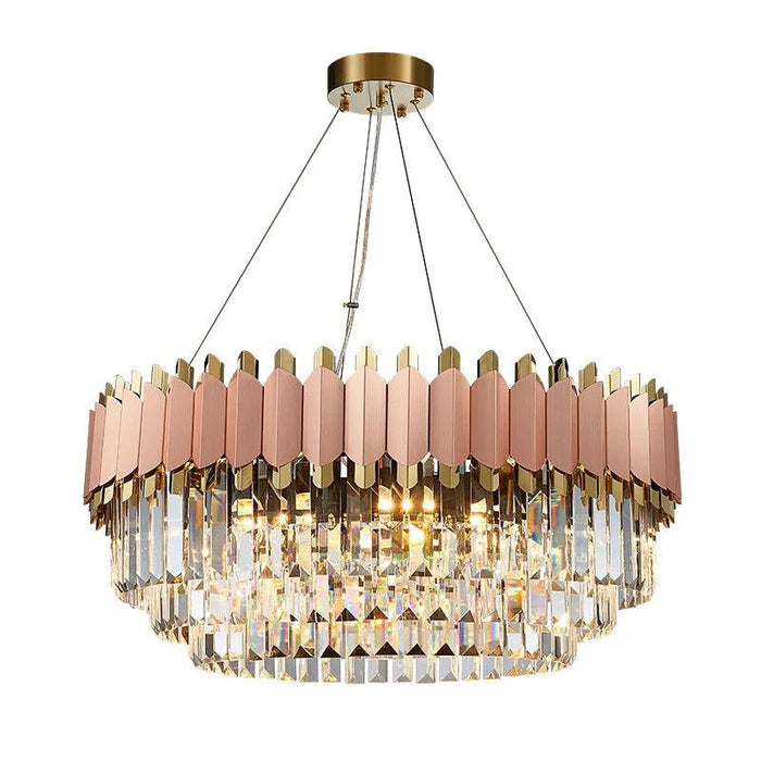 Gio Rose Gold Modern Chandelier - DWHOME