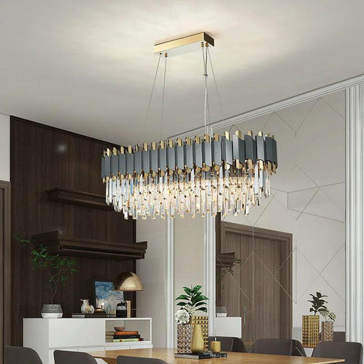 Gio 39" Crystal Dining Room Chandelier-DWHOME