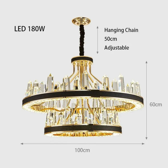 Villa 2-Tier Contemporary Chandelier-DWHOME