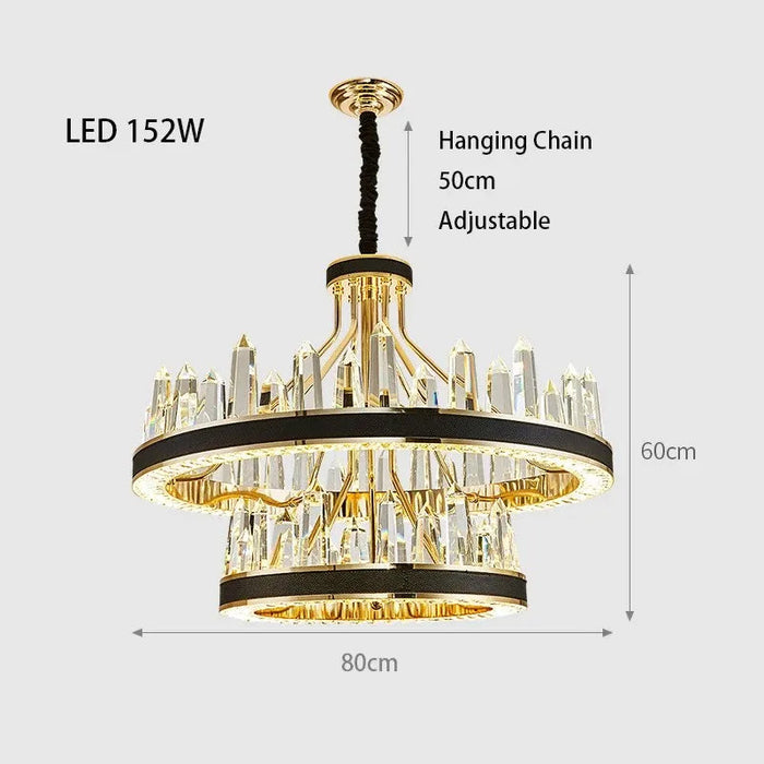 Villa 2-Tier Contemporary Chandelier-DWHOME