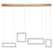 Echo Modern Rock Crystal Chandelier Over Dining Table-DWHOME