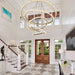 Primary Crystal Multi Rings Chandelier-DWHOME