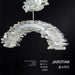 Rainbow Modern Rock Crystal Staircase Chandelier-DWHOME