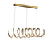 Rorie Modern Rock Crystal Spiral Chandelier, Island Chandelier-DWHOME
