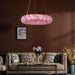 Tadeo Purple Rock Crystal Round Luxury Chandelier-DWHOME
