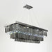 3 Tier Contemporary Rectangular Crystal Chandelier - DWHOME