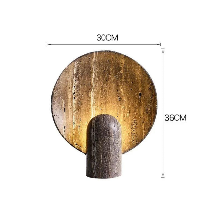 Natural Travertine Table Lamp - DWHOME
