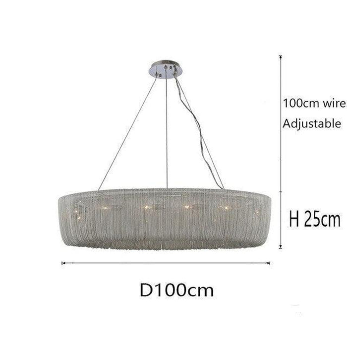 Cadena Chain Tassel Modern Chandelier-DWHOME