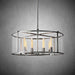 Baker Glass Lantern Modern Round Chandelier 33"44"55"-DWHOME