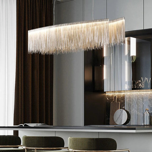 Cadena Stainless Steel Dining Room Chandelier-DWHOME