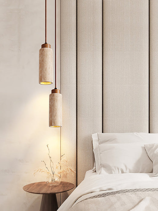 Solvara Travertine Pendant Lamp-DWHOME