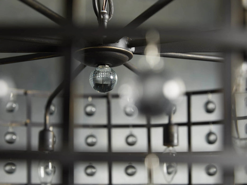 La Cage Round Chandelier 6/8/12 Light-DWHOME